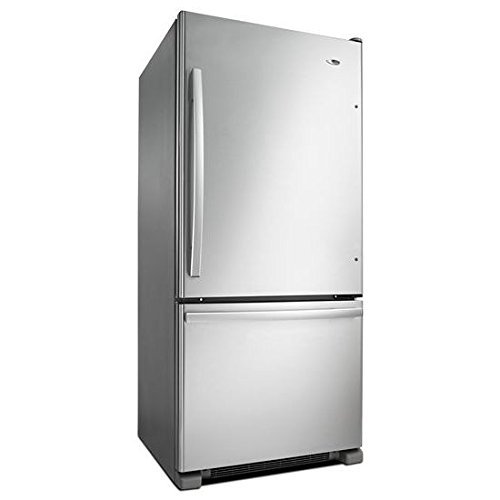 Amana ABB1924BRB 18.5 Cu. Ft. Black Bottom Freezer Refrigerator - Energy Star N6