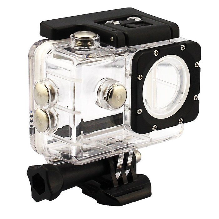 ANART&reg; SPC-01-M W8 12MP Wifi 1080P Waterproof Helmet Sports Camera with Medium Shockproof Storge Bag Black N8