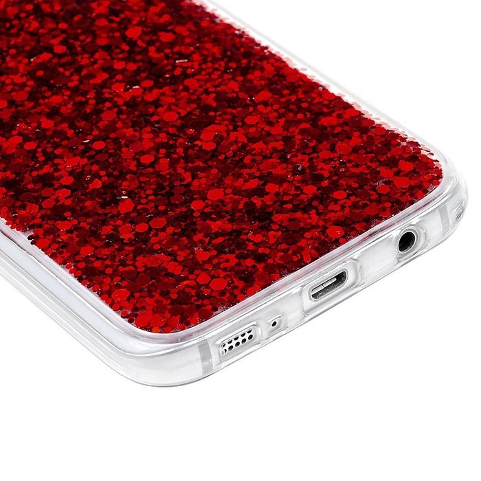 Badalink Galaxy S7 Case Shiny Glitter Sparkle Powder Series Shockproof Drop Protection Soft TPU Rubber Protective... N12