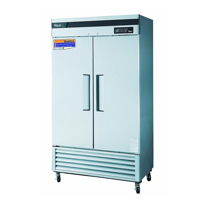 Turbo Air TSR35SD 35 cu.ft Refrigerator with 2 Solid Doors Digital Temperature Control System High Tech Monitor...