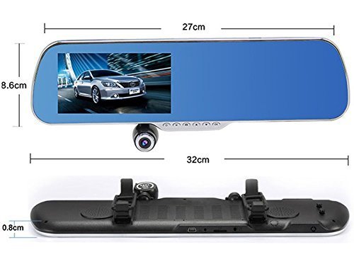 Cartool Dual-lens Car Camera HD 1080P 5.0 Inch Night Vision Support Android&nbsp;4.4.2 OS N5