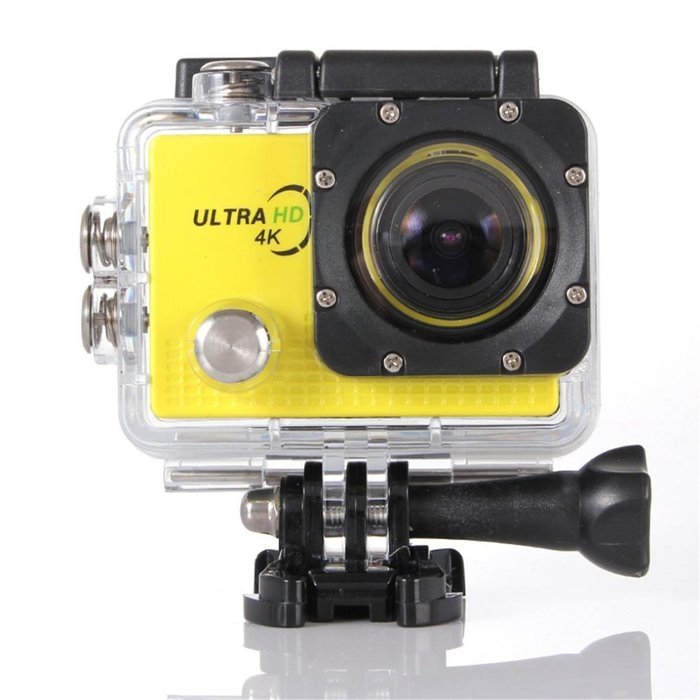 Boddenly Pro5000 HD Wifi 2.0LTPS 170&deg; Wide Angle Lens Sports Action Camera Kit (Yellow+WiFi) N3