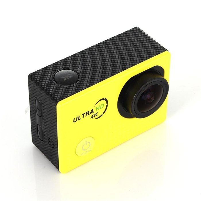 Boddenly Pro5000 HD Wifi 2.0LTPS 170&deg; Wide Angle Lens Sports Action Camera Kit (Yellow+WiFi) N4