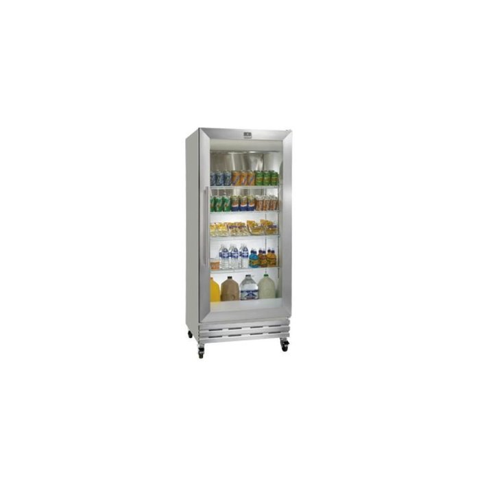 Kelvinator KCGM180RQY Gray 18 Cu Ft Glass Swing Door Merchandiser
