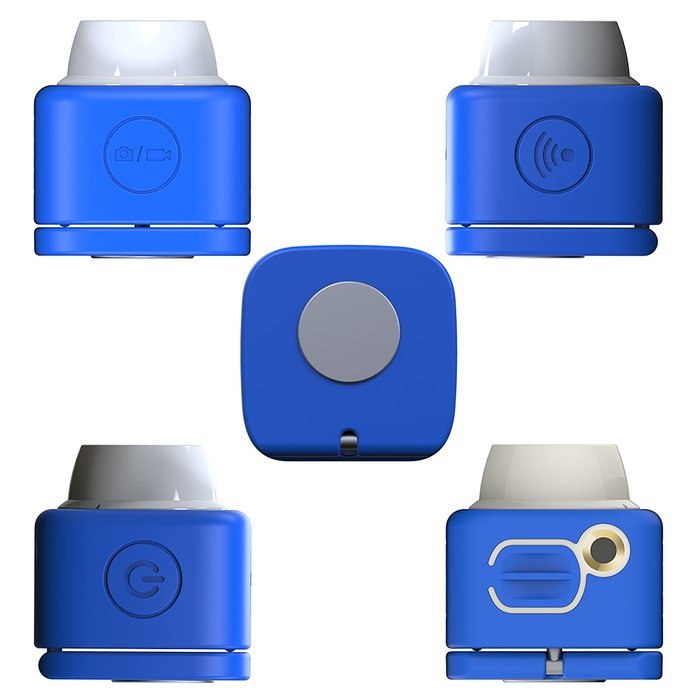 Kezoll WiFi Selfie Camera with Sticky and Magnetic Plates 16GB Memory Cards Included Blue N2