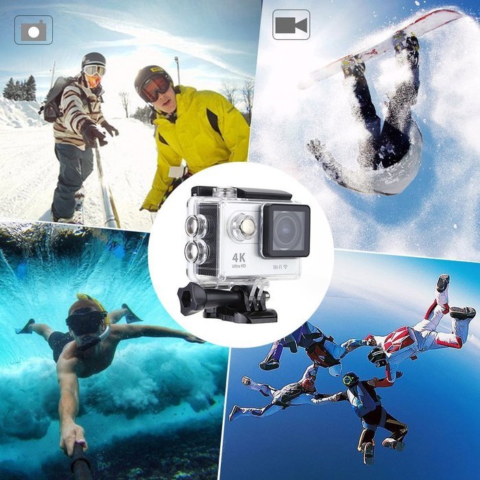 Andoer 2.0inch Wifi 4K HD Ultra Full 30M Waterproof 1080p 60fps 12MP Sports Action Camera DV 170&deg; Wide Angel Lens N19
