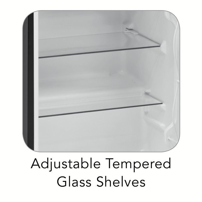 Tramontina 80901/504ds 3.3 Cu.ft. Compact Energy Efficient Refrigerator Freezer,having Storage Cabinet with Glass... N7
