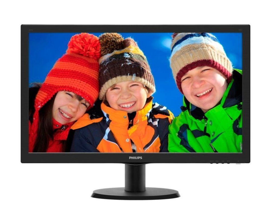 Philips 243V5LSB/00 V-Line 23.6'' 1080p Full HD LED-Backlit LCD Monitor, Black N3