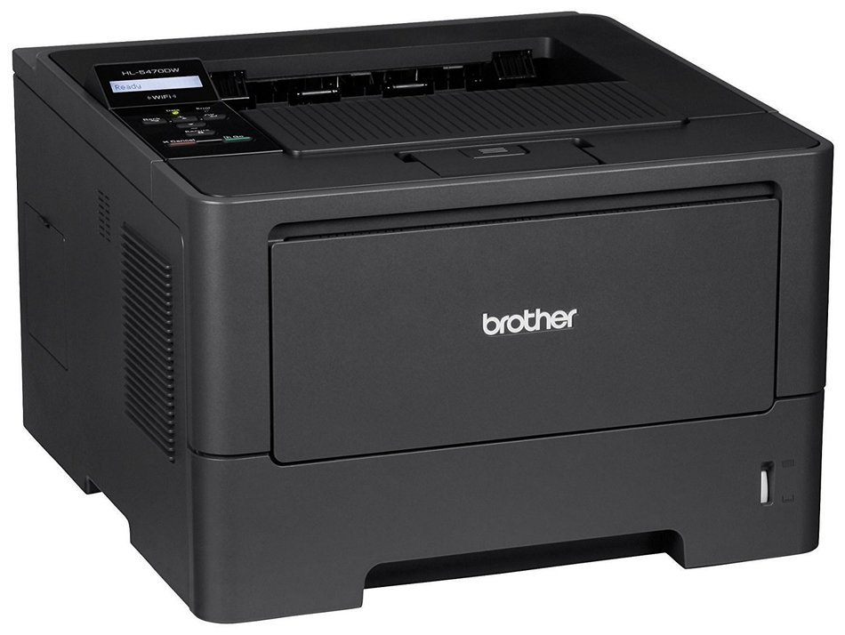 Brother Printer HL5470DW Wireless Monochrome Printer, Amazon Dash Replenishment Enabled N4