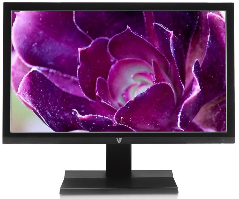 V7 L18500WS-9N 48cm (18,5 inch) Monitor (VGA, 1366x768, 5ms, Speakers, Energy Label A+) black N18