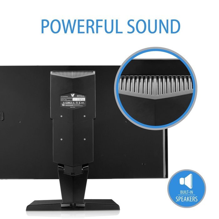 V7 L18500WS-9N 48cm (18,5 inch) Monitor (VGA, 1366x768, 5ms, Speakers, Energy Label A+) black N19