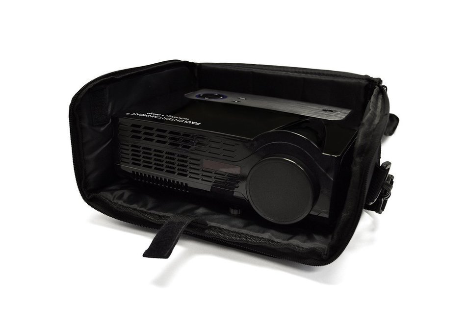 FAVI Universal Video Projector Travel Bag - US Version (Includes Warranty) - Black (FE-LG-BAG-BL) N12