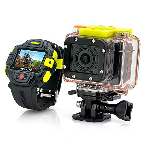 Full HD Action Camera 'Eyeshot' with Wi-Fi and Watch Remote Control - 1920x1080p, Panasonic Sensor, Ultra Wide... N8