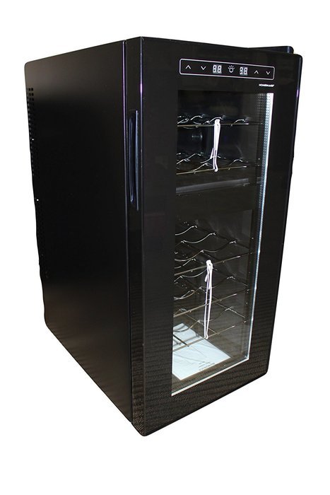HOMEIMAGE DUAL-ZONE Thermo Electric Wine Cooler for 18 Bottles - HI-18T N2