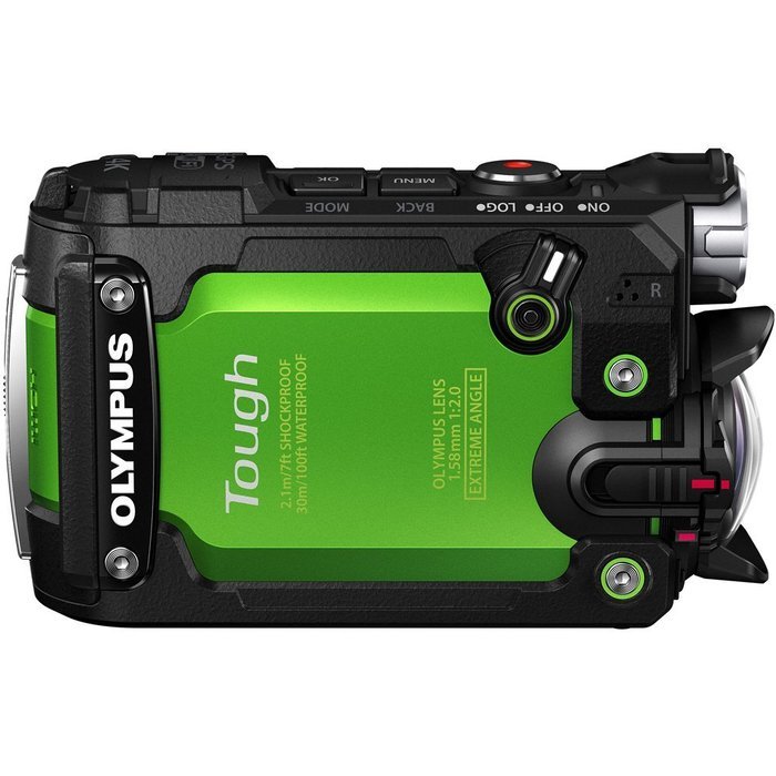 Olympus Stylus TG-Tracker Waterproof 4K Action Cam Green Accessory Bundle includes Camera, 43" Telescopic Selfie... N2