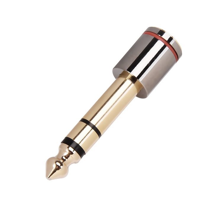 eBoot Stereo Jack Adapter 6.35 mm Male to 3.5 mm Female Audio Headphone Adaptor Plug, 3 Pack N6