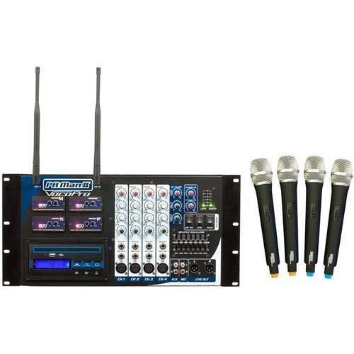 VOCOPRO PA-MAN II Four Channel Wireless All-In-One P.A. System N3