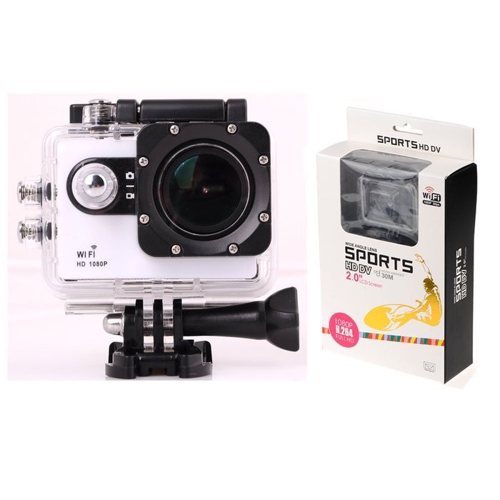 Waterproof Sports DV Camcorder Shadow WS007 Mini Full HD 4k 1080p Action Camera with Accessories Kit N3