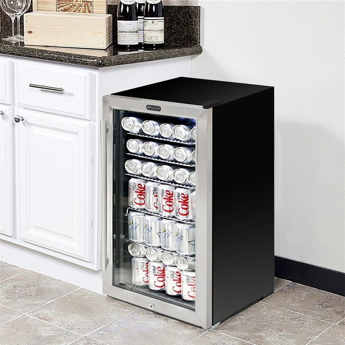 Whynter BR-130SB Beverage Refrigerator with Internal Fan, Stainless Steel N7