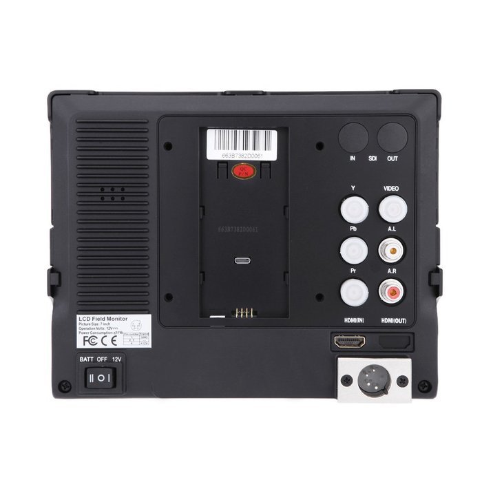LILLIPUT 663 7" IPS 1080P HDMI IN HD Monitor for DSLR & Full HD Camcorder for Canon 5D2 5D3 II DRLR Camera N7