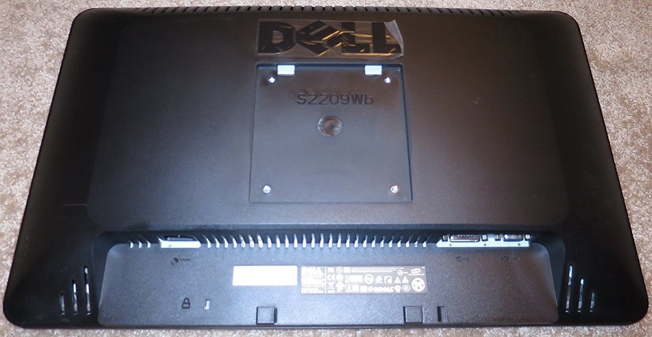 Dell 22" Model S2209Wb Widescreen LCD panel Monitor resolutions 1920 x 1080 N2