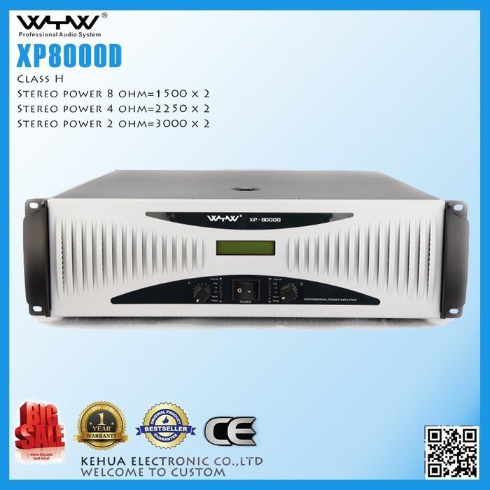 XP8000D professional amplifier N3