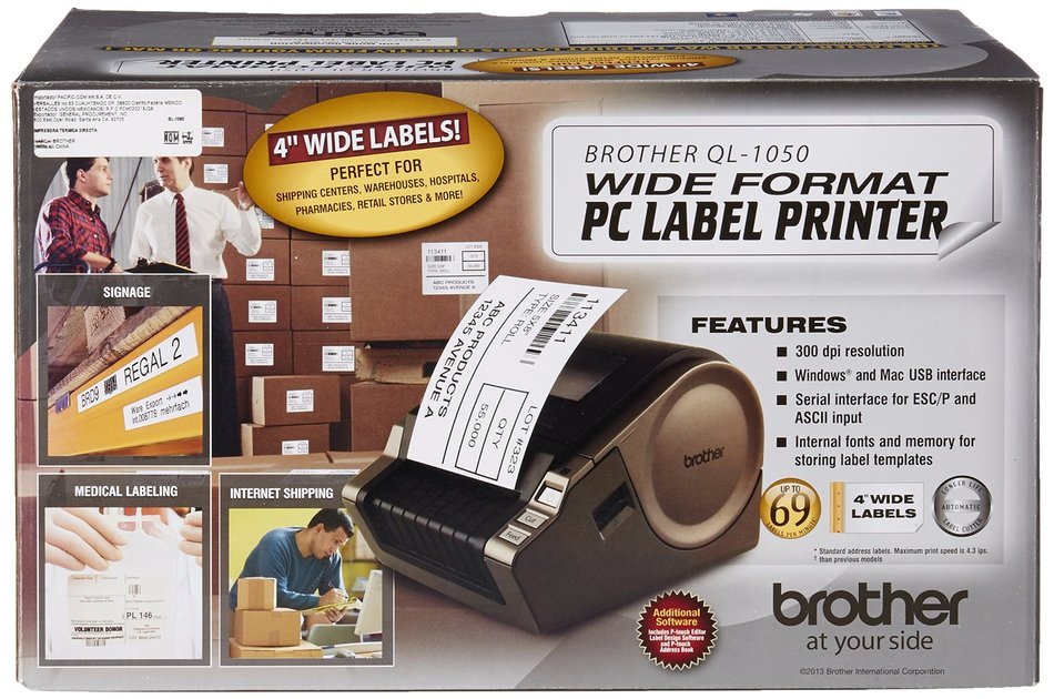Brother QL-1050 Wide Format PC Label Printer N4