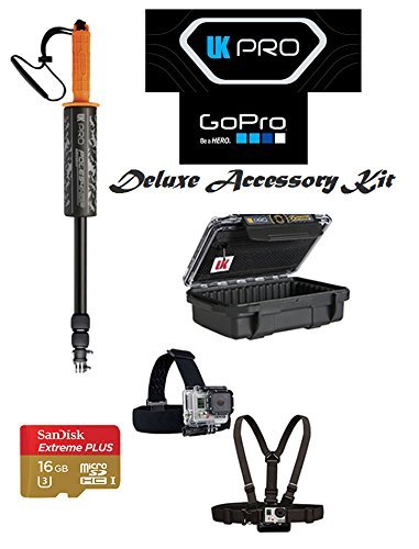 UK Pro Deluxe Accessory Kit For GoPro Camera's #3