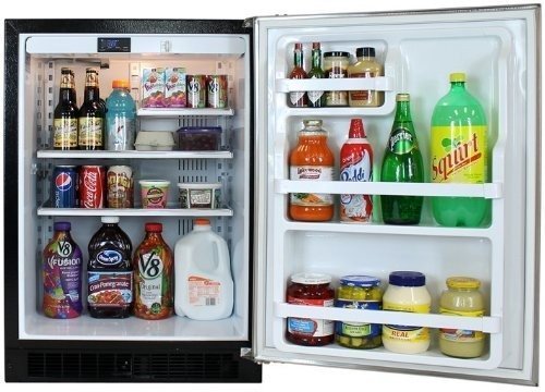 Marvel 6ARM-BB-F-R 24 Undercounter All-Refrigerator 6.1 cu. ft., Right Hinge, Black