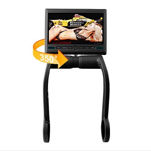 Tan Universal 8.5" Center Console Armrest Swivel Monitor With Built In DVD Player IR & FM... N5