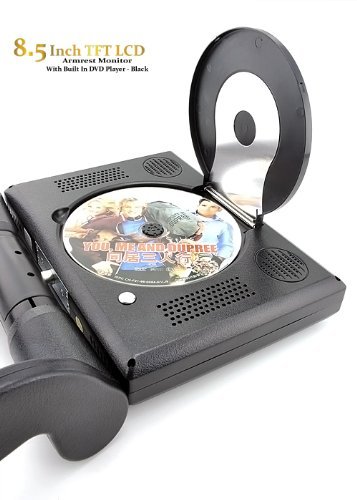 Tan Universal 8.5" Center Console Armrest Swivel Monitor With Built In DVD Player IR & FM... N7