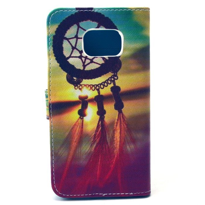 Galaxy S6 Edge Case, Firefish Folio Flip Premium PU Leather Lovely Wallet Shell [Scratch-resistant][Kickstand]... N18