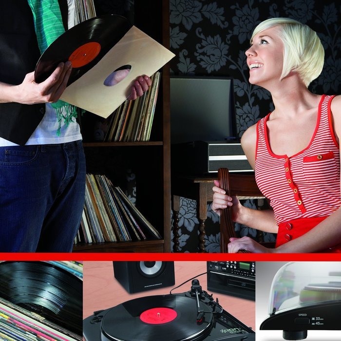 ION Profile LP Vinyl-to-MP3 Turntable N3