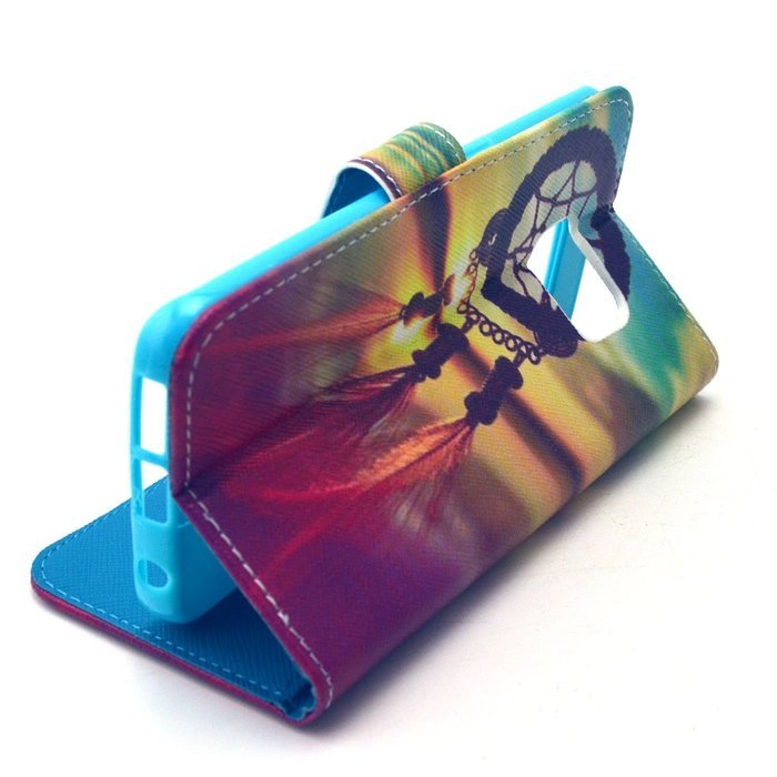 Galaxy S6 Edge Case, Firefish Folio Flip Premium PU Leather Lovely Wallet Shell [Scratch-resistant][Kickstand]... N21