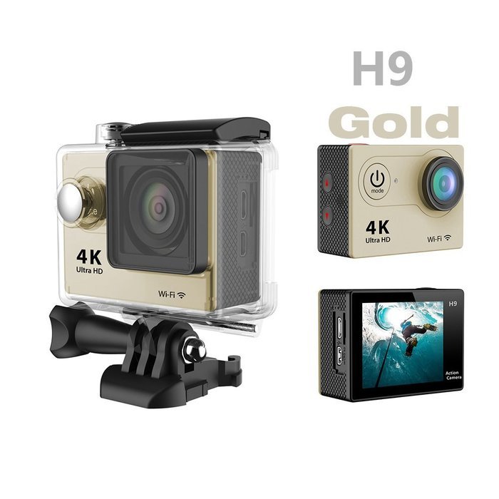 VIGICA H9 Waterproof Sports DV Action Camera Wifi 4K Ultra HD Cam 2.0&rdquo; LCD 170 Degree Wide Lens Support IOS,Android... N20
