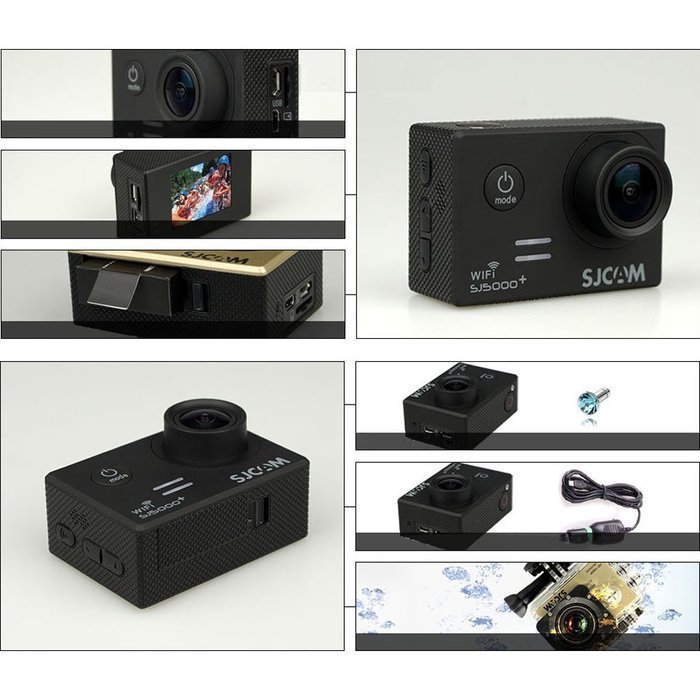 SJCAM SJ5000 Plus Wifi Ambarella A7LS75 1080P 60FPS WiFi Built-in 1.5'' LCD 16MP 170&deg; Wide Angle Sport Action... N14