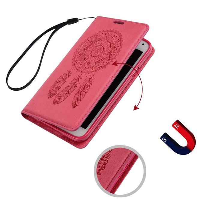 Galaxy S5 Case, YOKIRIN Printed Dream Catcher & Campanula Design [Wrist Strap] Flip Folio... N23