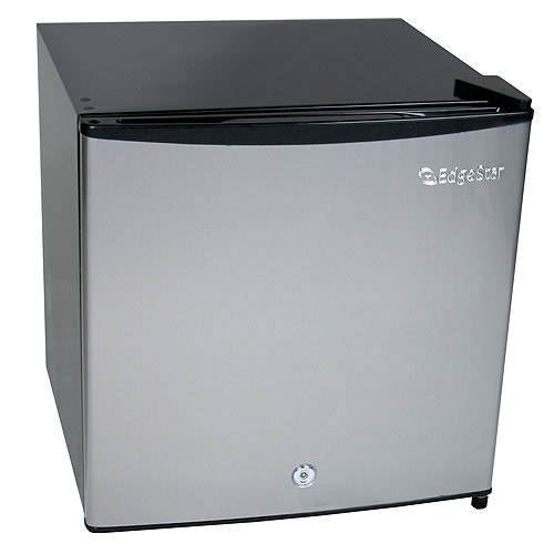 EdgeStar 1.1 Cu. Ft. Convertible Refrigerator or Freezer w/ Lock - Stainless Steel N4