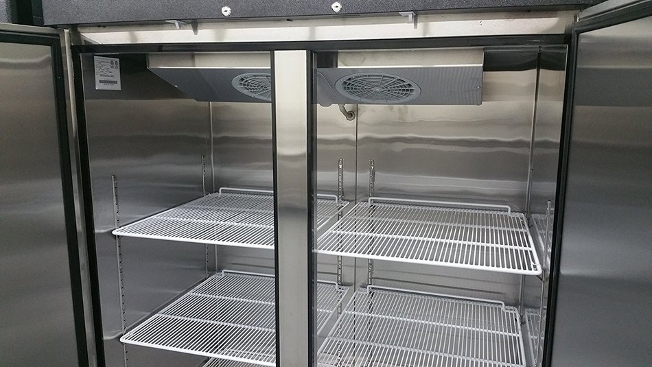 2 Door Stainless Steel Reach In Commercial Freezer N2