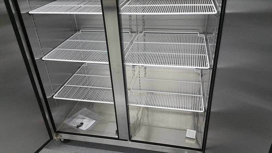 2 Door Stainless Steel Reach In Commercial Freezer N3