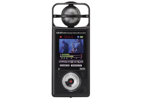 Zoom Q2HD Handy HD Video Recorder with 2GB SD Card and Two AA Batteries (Black)