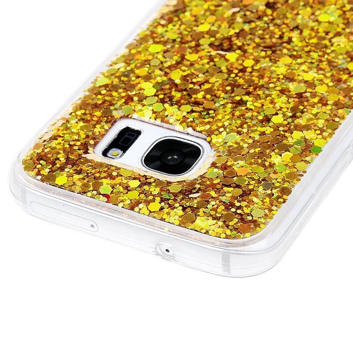 Badalink Galaxy S7 Case Shiny Glitter Sparkle Powder Series Shockproof Drop Protection Soft TPU Rubber Protective... N19