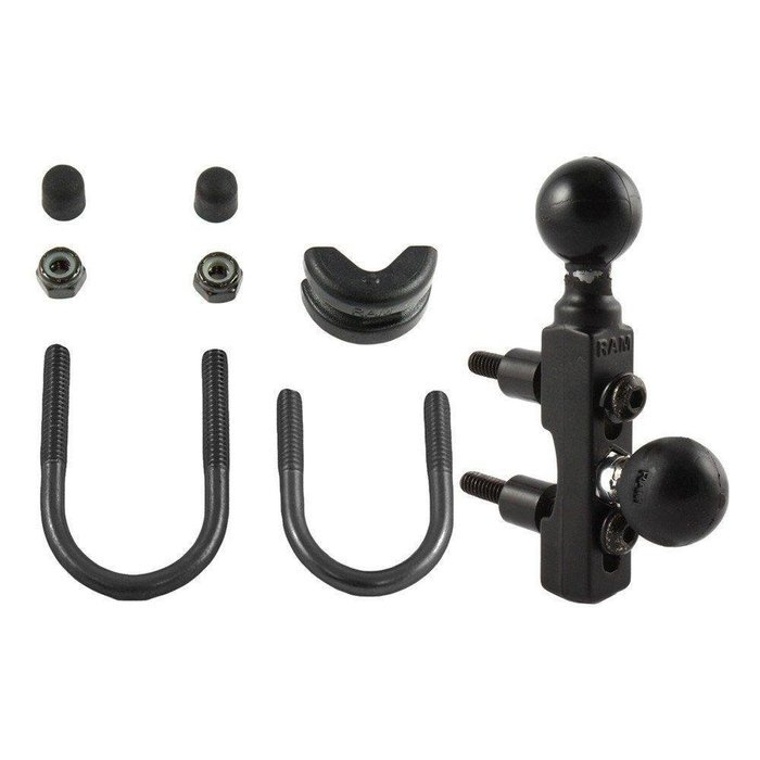 RAM Mount Motorcycle Combination Base f/Handlebar or Brake/Clutch Reservoir w/2 1 Balls consumer electronics