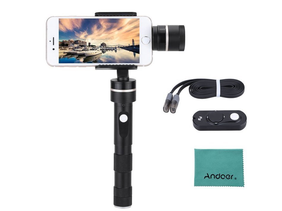 Feiyu WG Lite Single Axis Wearable Gimbal Stabilizer for GoPro Hero 4/3+/3 and Other Cameras with Similar Dimensions... N25