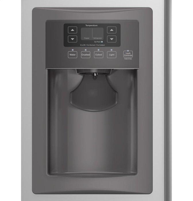 GE GSS20ESHSS 20.0 Cu. Ft. Stainless Steel Side-By-Side Refrigerator N3