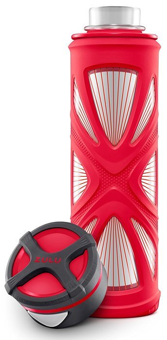 Zulu Core Glass Water Bottle with Quick-Cap Lid N4