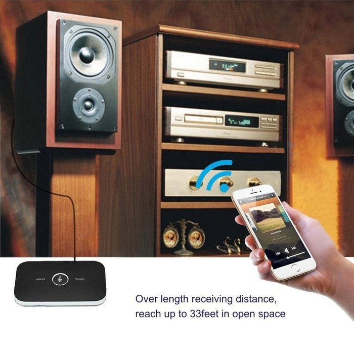 Bluetooth 4.1 Music Adapter, Lollipop 2-in-1 Wireless Audio A2DP Transmitter Receiver 3.5mm Stereo Output for... N3