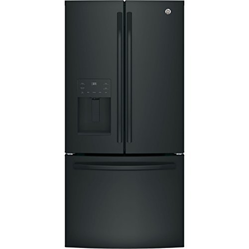 GE GFE24JGKBB 33" French Door Refrigerator with 23.8 cu. ft. Total Capacity, 4 Glass Shelves, 7.3 cu. ft. Freezer...