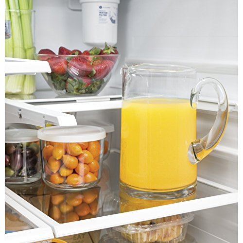 GE GFE24JGKBB 33" French Door Refrigerator with 23.8 cu. ft. Total Capacity, 4 Glass Shelves, 7.3 cu. ft. Freezer... N3