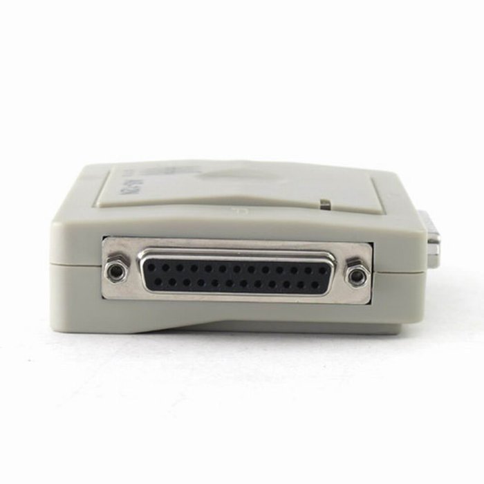 2 Port Parallel Printer Compact Auto Switch Box Connector N3